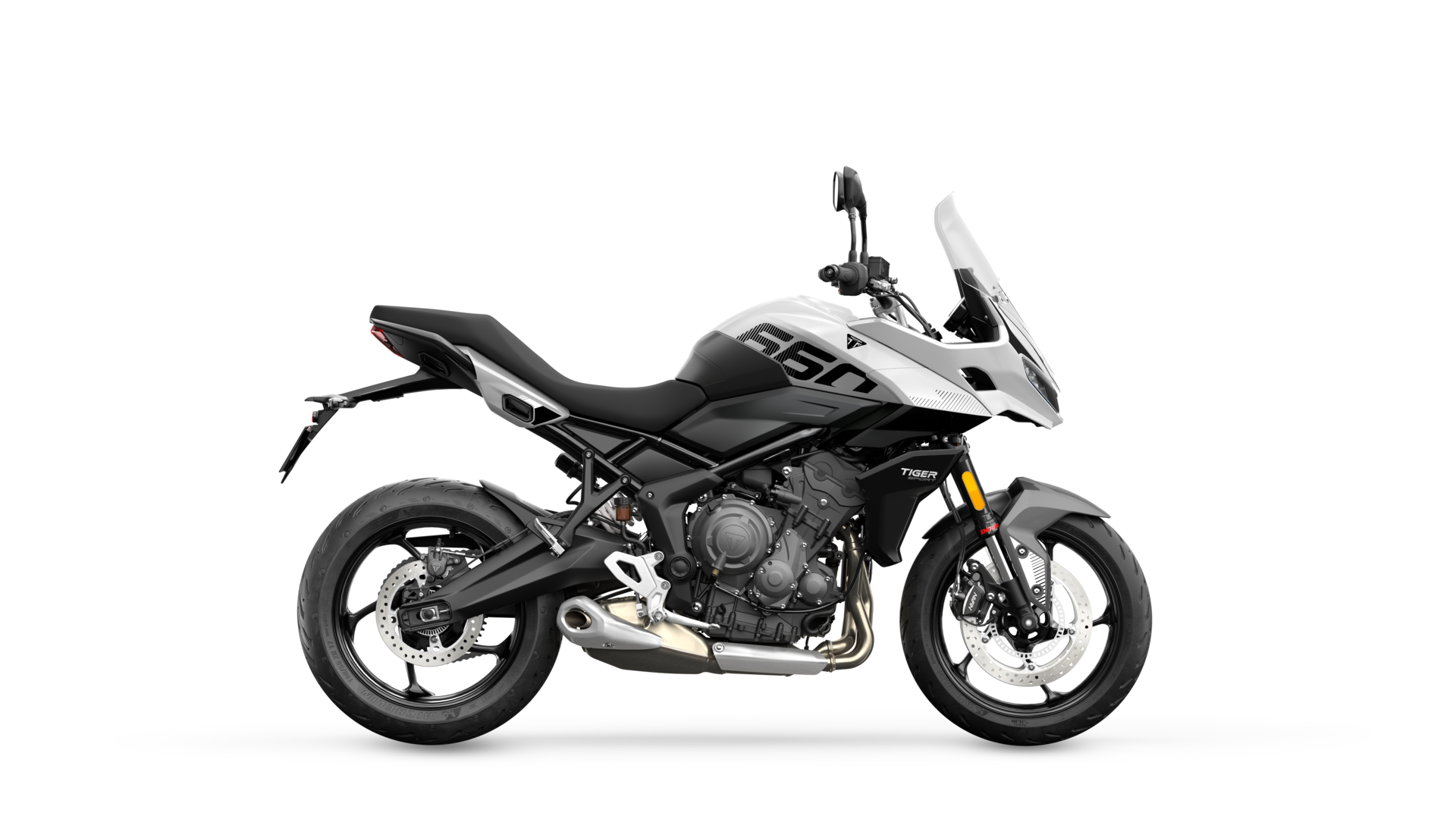 Triumph Tiger Sport 660 in Crystal White right hand side